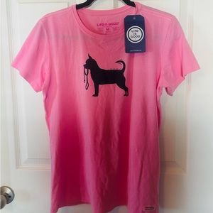 Life is good pink tshirt.  Size medium.